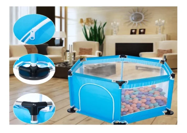 CORRAL DE PELOTAS HEXAGONAL - Imagen 2