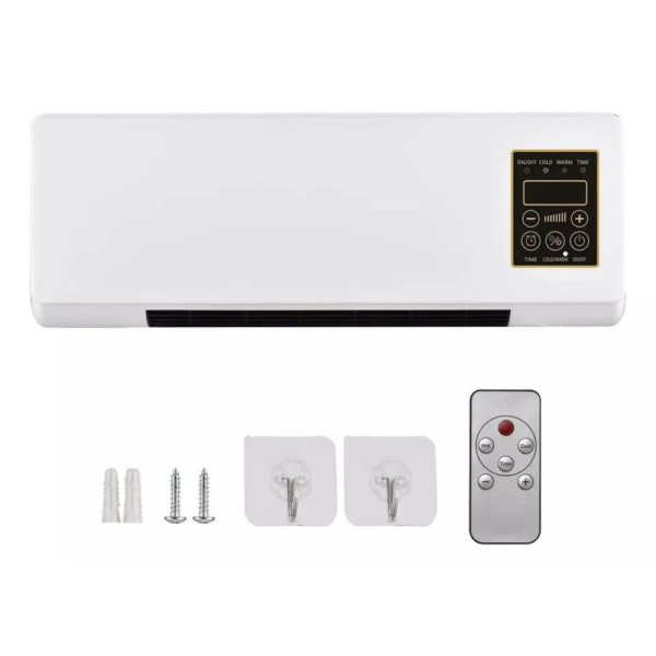 CALEFACTOR  CON  VENTILADOR  DE PARED  1800W Portatil - Imagen 2