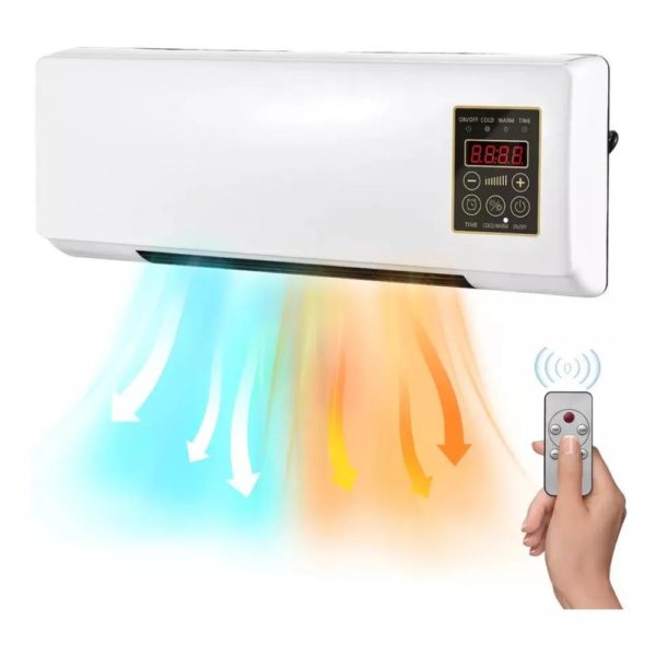 CALEFACTOR  CON  VENTILADOR  DE PARED  1800W Portatil
