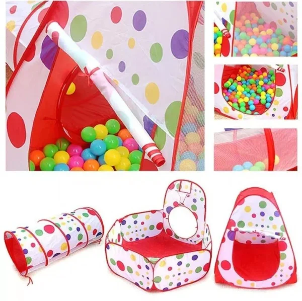 CARPA TUNEL PARA NIÑOS ROJA - Imagen 2