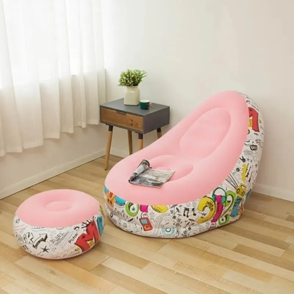SOFA INFLABLE CON PUFF - Imagen 2