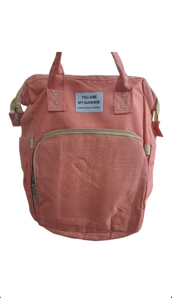 MOCHILA PORTATIL 3 EN 1 PARA BEBES DURAZNO