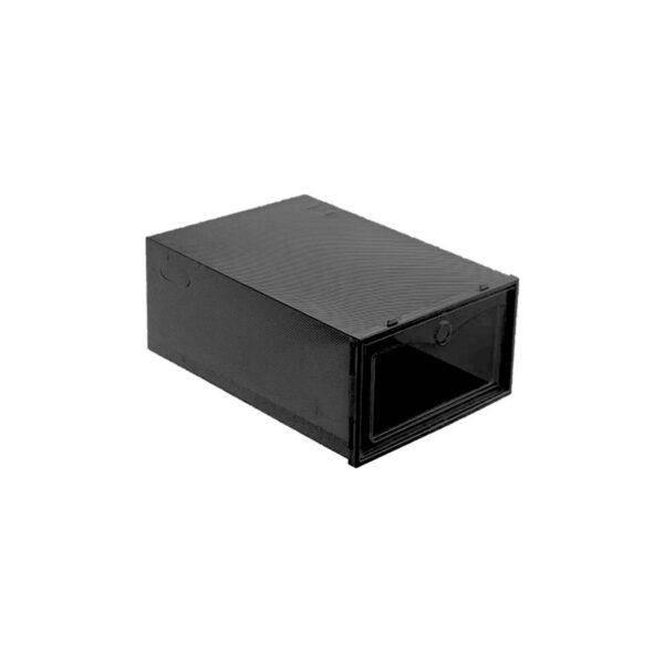 PACK DE 6 CAJAS ORGANIZADORAS DE ZAPATOS NEGRA