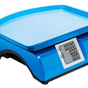 BALANZA CON BANDEJA DE PLASTICO AZUL