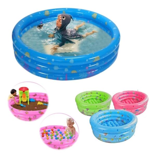 PISCINA INFLABLE REDONDA 1,40CM AZUL