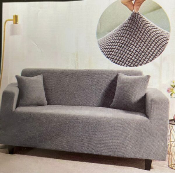 FUNDA CUBRE SILLON ELASTICA 3 CUERPOS COLOR BEIGE - Imagen 4