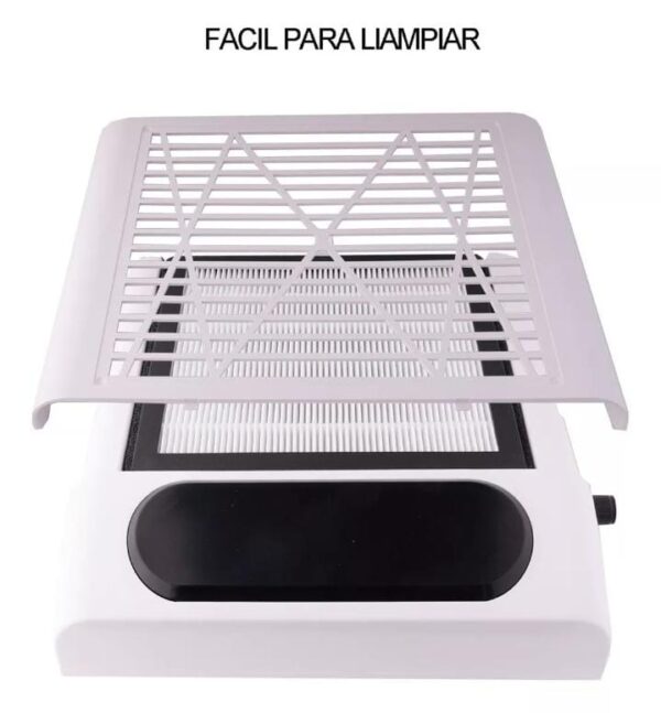 EXTRACTOR DE POLVO PARA UÑAS PROFESIONES DE 80 WATTS - Imagen 3