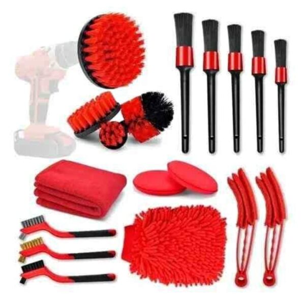 KIT DE LIMPIEZA PARA AUTO DE 18 PIEZAS MODELO 3128