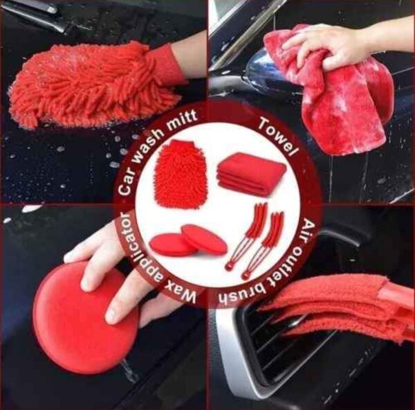 KIT DE LIMPIEZA PARA AUTO DE 18 PIEZAS MODELO 3128 - Imagen 2