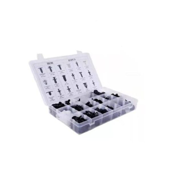 CAJA 415 CLIPS BROCHE RETENCIÓN LATA PLÁSTICO