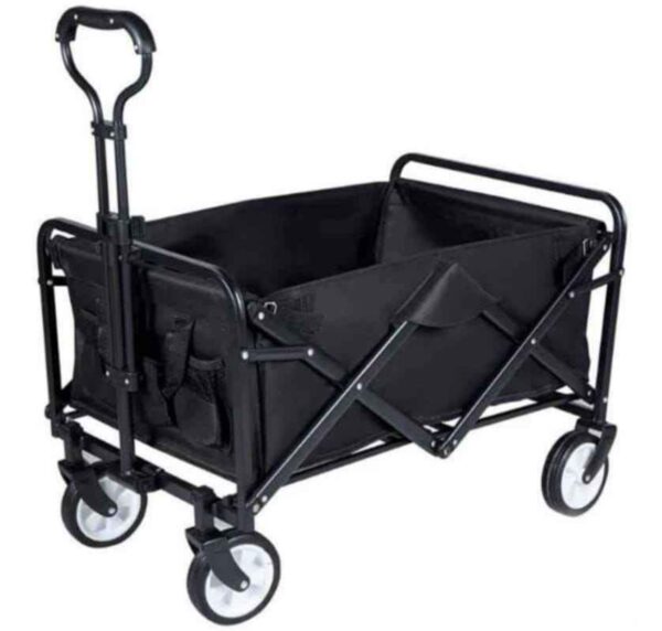 CARRITO MULTIFUNCIONAL  NEGRO PEQUEÑO PLEGABLE 4 RUEDAS NEGR1