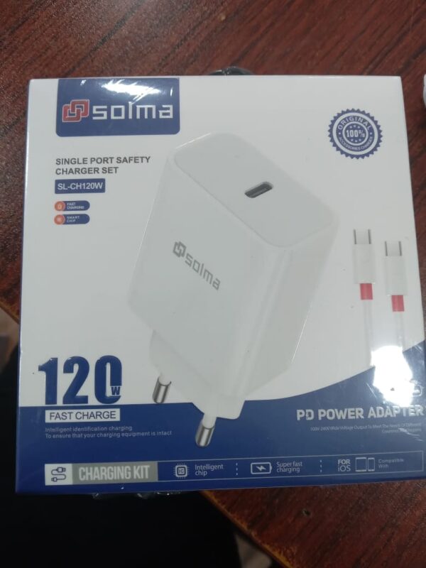 CARGADOR TIPO C  120 W (ENTRADA Y SALIDA TIPO C ) - Imagen 2
