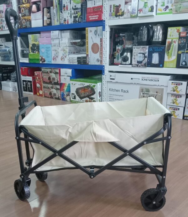 CARRITO MULTIFUNCIONAL PLEGABLE BEIGE PEQUEÑO