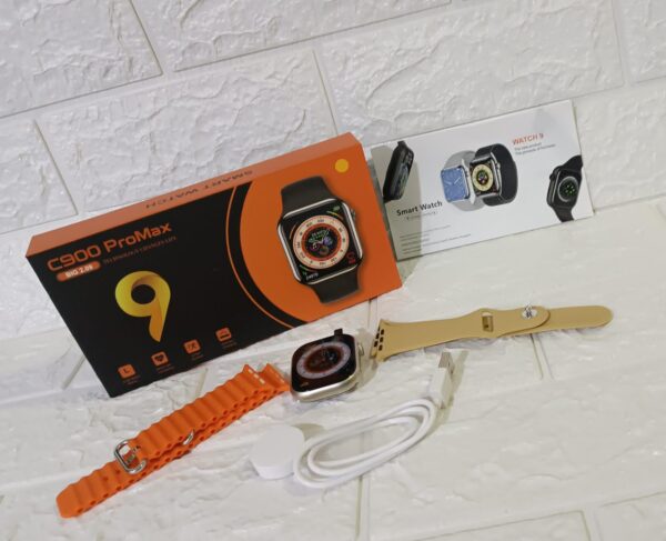 RELOJ SMART WATCH C900 PROMAX COLOR NARANJA Y BEIGE