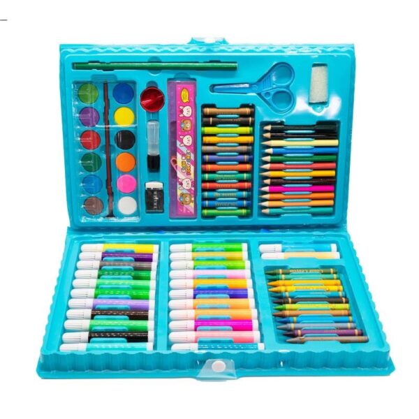 SET DE ARTE DE 86 PIEZAS AZUL