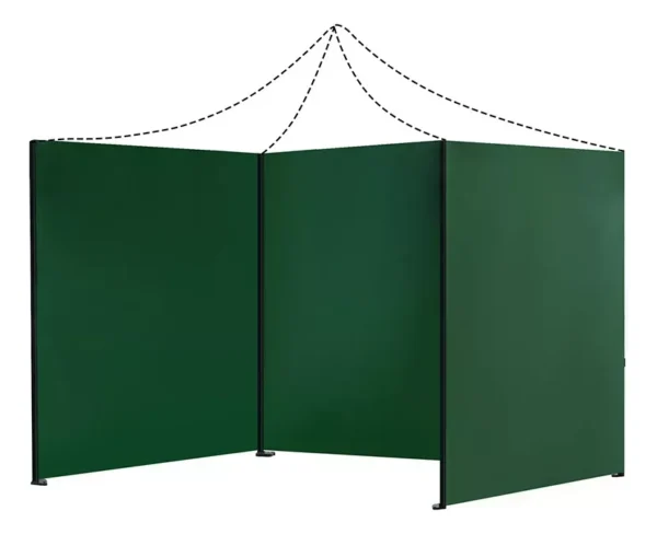 LONA LATERAL 3X3 COLOR VERDE