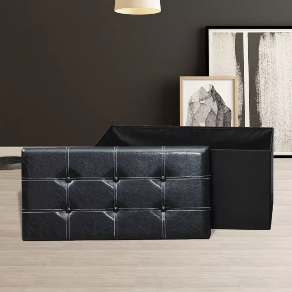 ZAPATERA BAUL DE 76CM X 38CM NEGRO