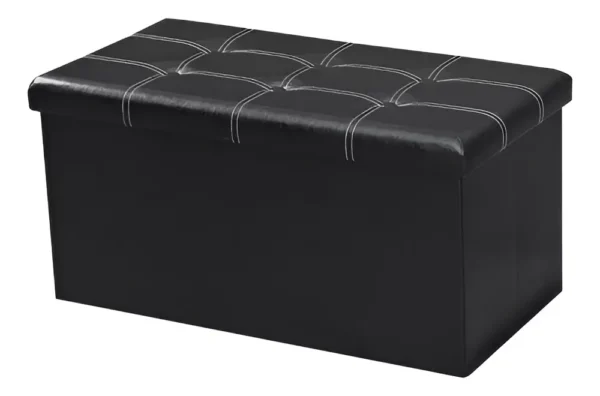 ZAPATERA BAUL DE 76CM X 38CM NEGRO - Imagen 3