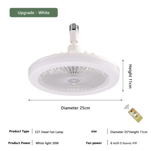 AMPOLLETA CON VENTILADOR MOVIBLE - Imagen 4